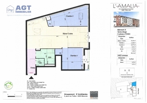 appartement à la vente -   60000  BEAUVAIS, surface 68 m2 vente appartement - APR616411